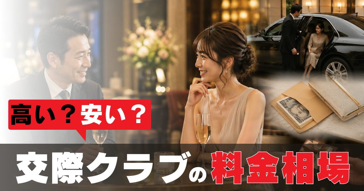 交際クラブの料金相場は？アイキャッチ画像