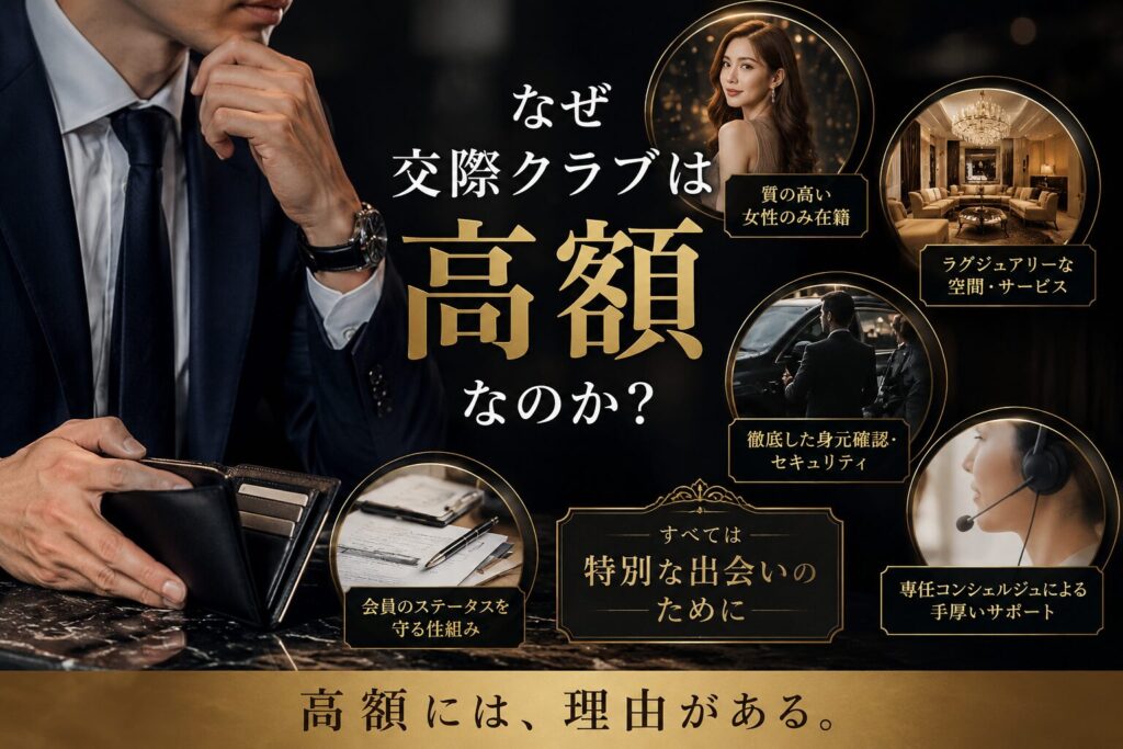 なぜ交際クラブは高額なのか？
