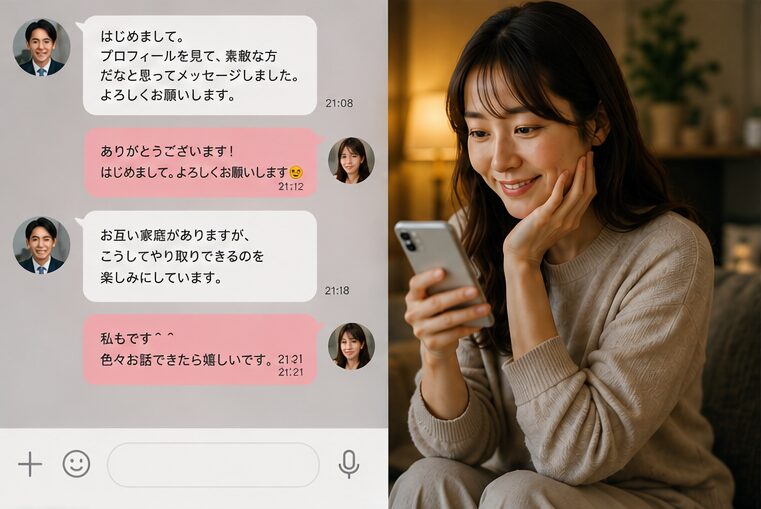 落ち着いた既婚男性とのやり取りが続いた